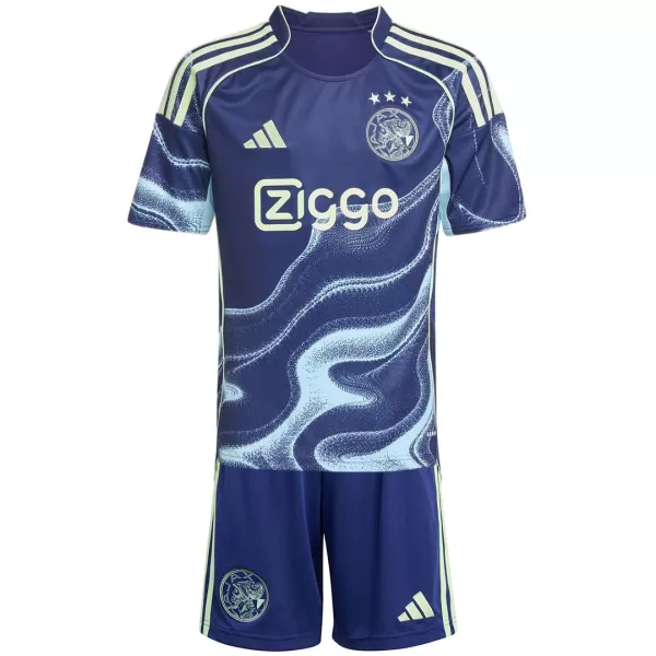 Kids Ajax Away Jersey Kit 2025/26 - minejerseys