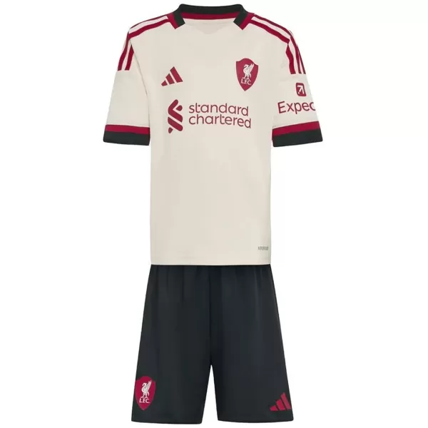 Kids Liverpool Away Jersey Kit 2025/26 - minejerseys