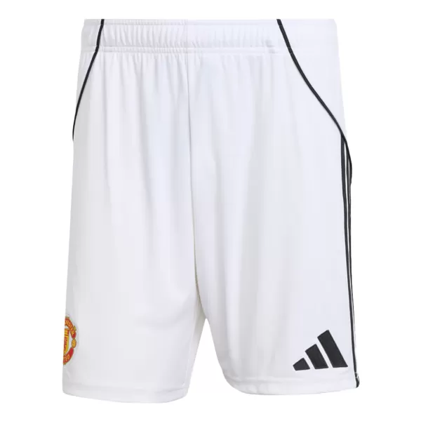 Manchester United Home Soccer Shorts 2025/26 - minejerseys