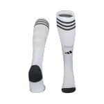 Kids Real Madrid Home Soccer Socks - White 2025/26 - minejerseys