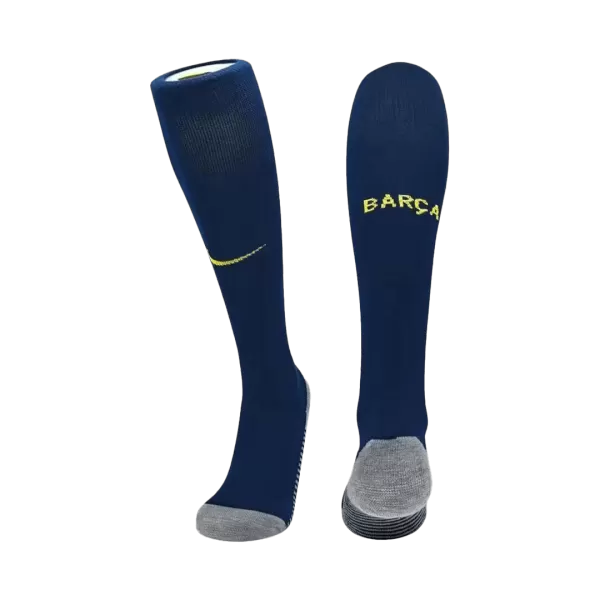 Kids Barcelona Home Soccer Socks - Navy 2025/26 - minejerseys