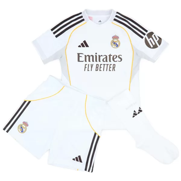 Kids Real Madrid Home Jersey Full Kit 2025/26 - minejerseys