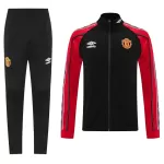 Manchester United Training Tracksuit Kit (Jacket+Pants) 02 Black 2025/26 - minejerseys