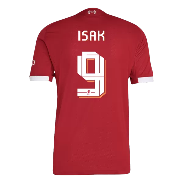 ISAK #9 Liverpool Home Match Jersey Player Version 2025/26 - UCL Font - minejerseys