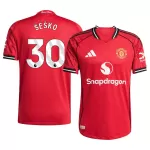 ŠEŠKO #30 Manchester United Home Match Jersey Player Version 2025/26 - minejerseys
