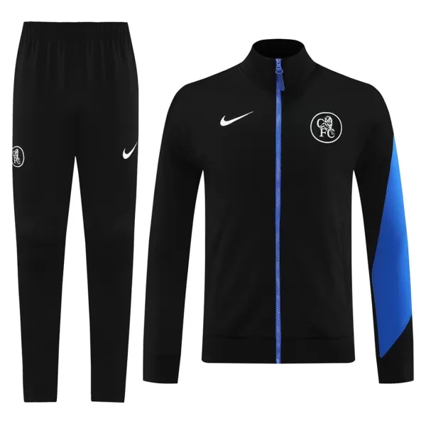 Chelsea Training Tracksuit Kit(Jacket+Pants) Black 2025/26 - minejerseys