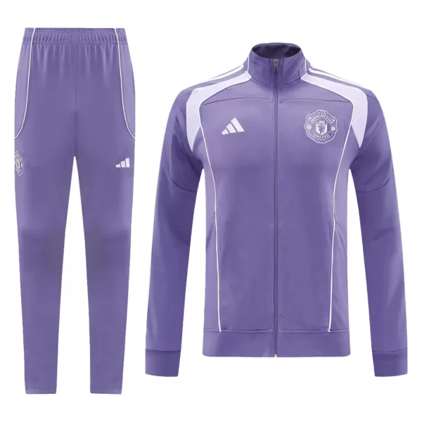 Manchester United Training Tracksuit Kit(Jacket+Pants) Purple 2025/26 - minejerseys