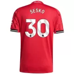 ŠEŠKO #30 Manchester United Home Match Jersey Player Version 2025/26 - minejerseys
