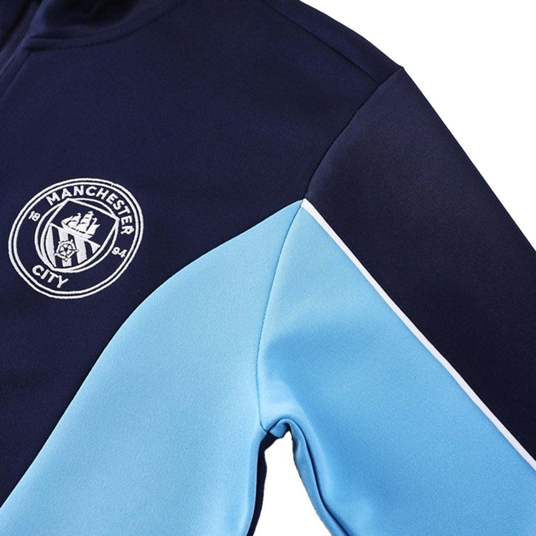 Manchester City Training Tracksuit Kit(Jacket+Pants) Navy 2025/26 Manchester City Training Tracksuit Kit(Jacket+Pants) Navy 2025/26