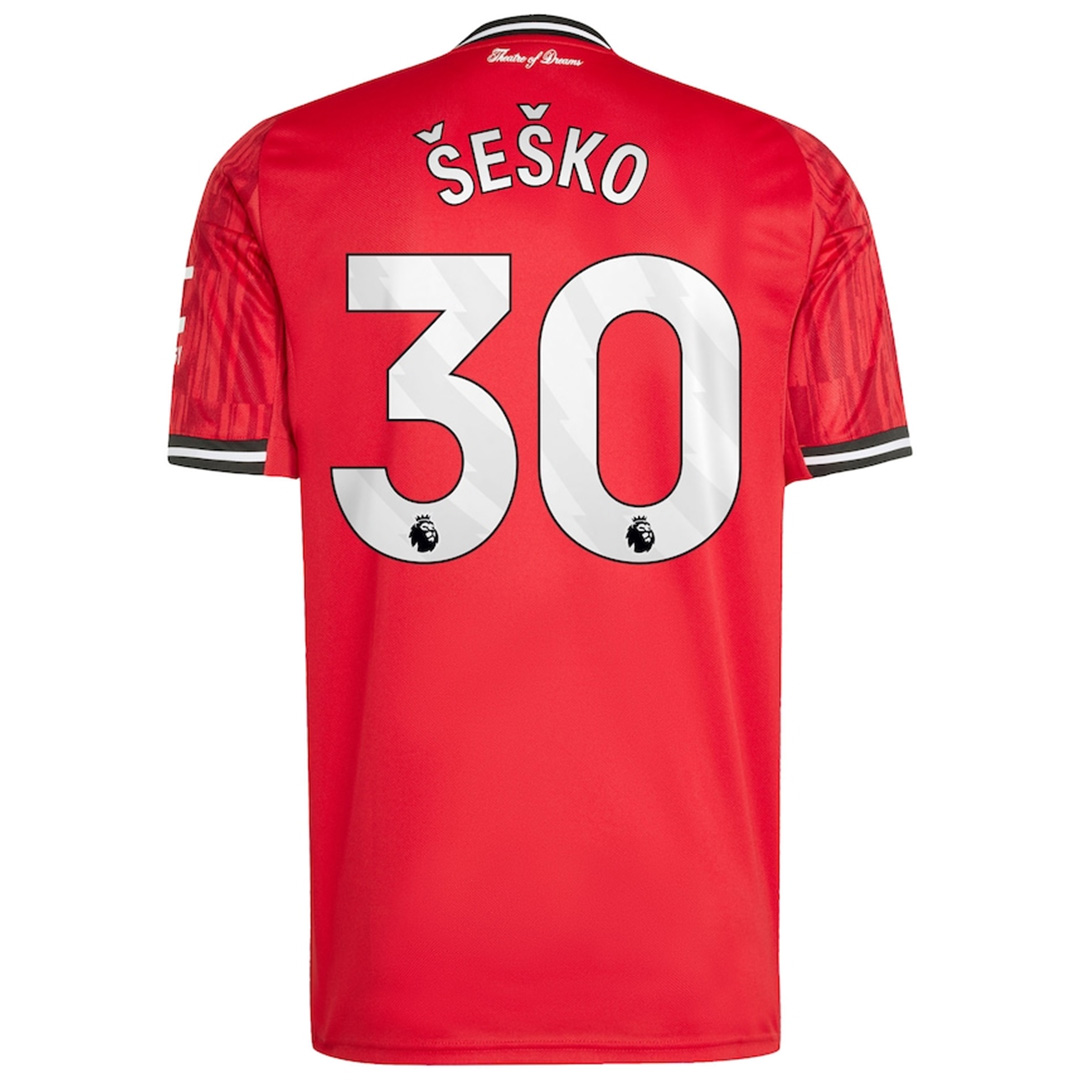 ŠEŠKO #30 Manchester United Home Jersey 2025/26 - [Super Replica]