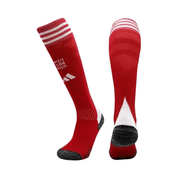 Bayern Munich Home Soccer Socks - Red 2025/26 - minejerseys