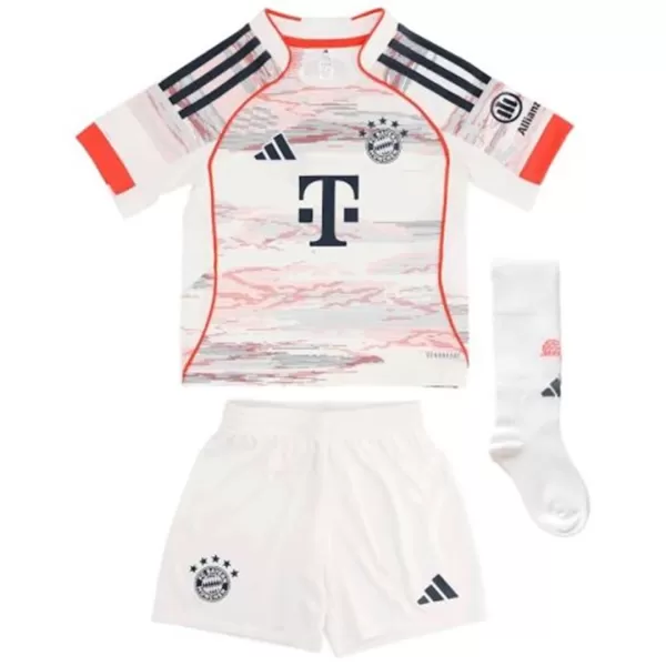 Kids Bayern Munich Away Jersey Full Kit 2025/26 - minejerseys