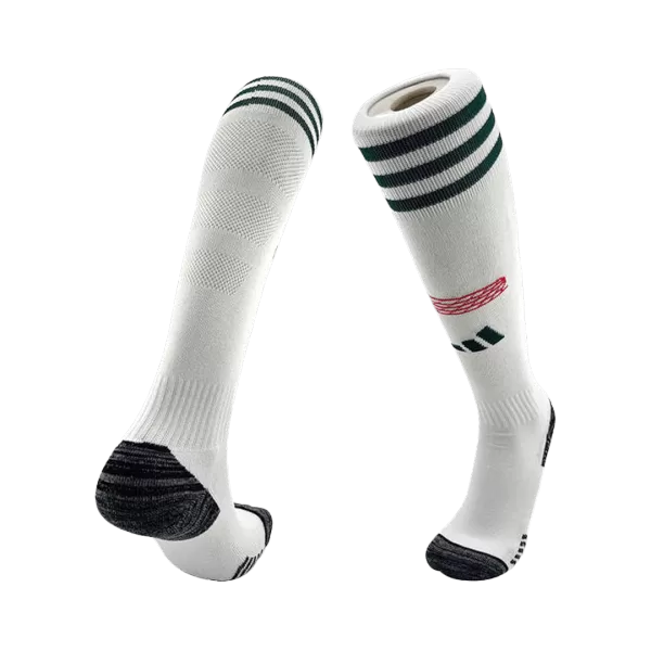 Kids Bayern Munich Away Soccer Socks - White 2025/26 - minejerseys