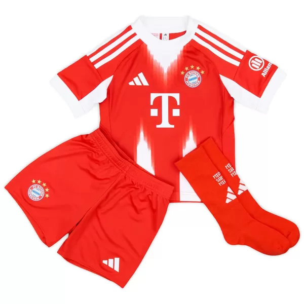 Kids Bayern Munich Home Jersey Full Kit 2025/26 - minejerseys