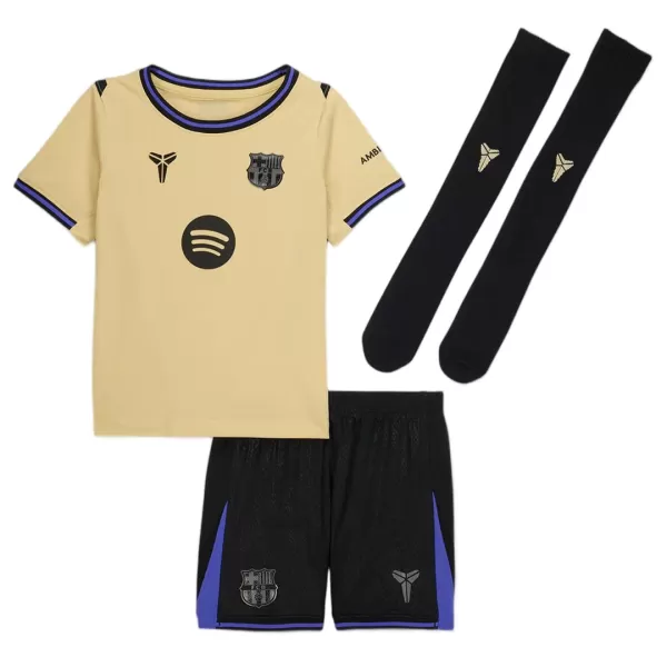 Kids Barcelona x Kobe Bryant Away Full Jersey Kit 2025/26 - minejerseys
