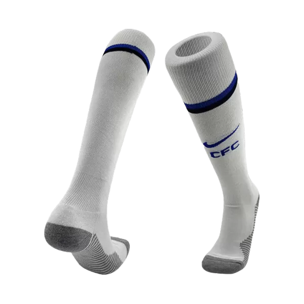 Chelsea Home Soccer Socks - White 2025/26 - minejerseys