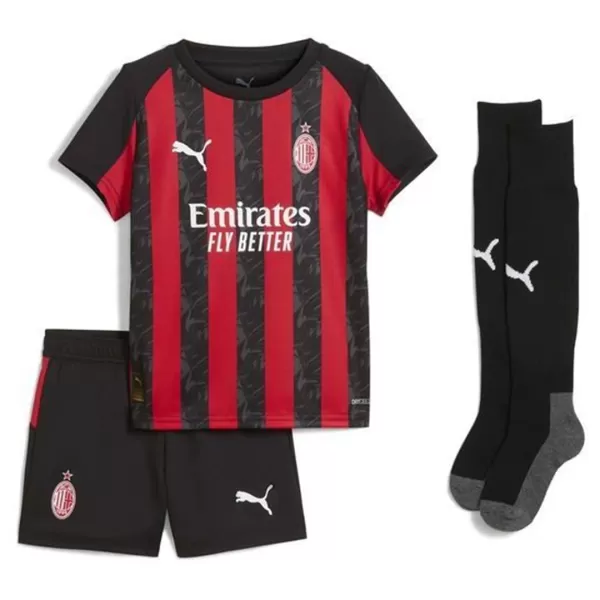 Kids AC Milan Home Jersey Full Kit 2025/26 - minejerseys