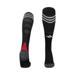 Manchester United Home Soccer Socks - Black 2025/26 - minejerseys