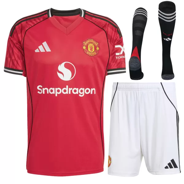 Manchester United Home Jersey Full Kit 2025/26 - [Super Replica] - minejerseys