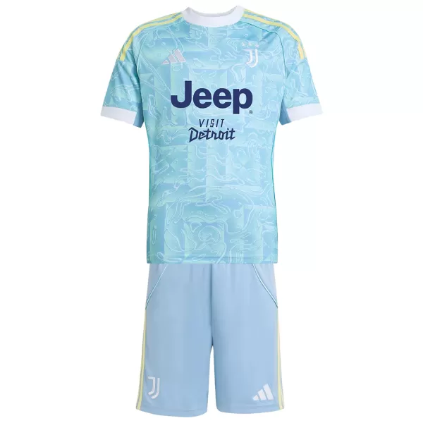 Kids Juventus Away Jersey Kit 2025/26 - minejerseys