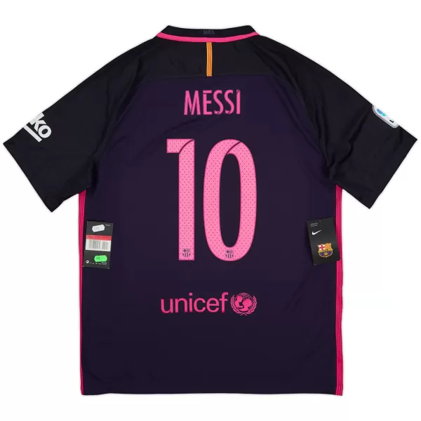 Messi #10 Retro Barcelona Away Jersey 2016/17 - minejerseys