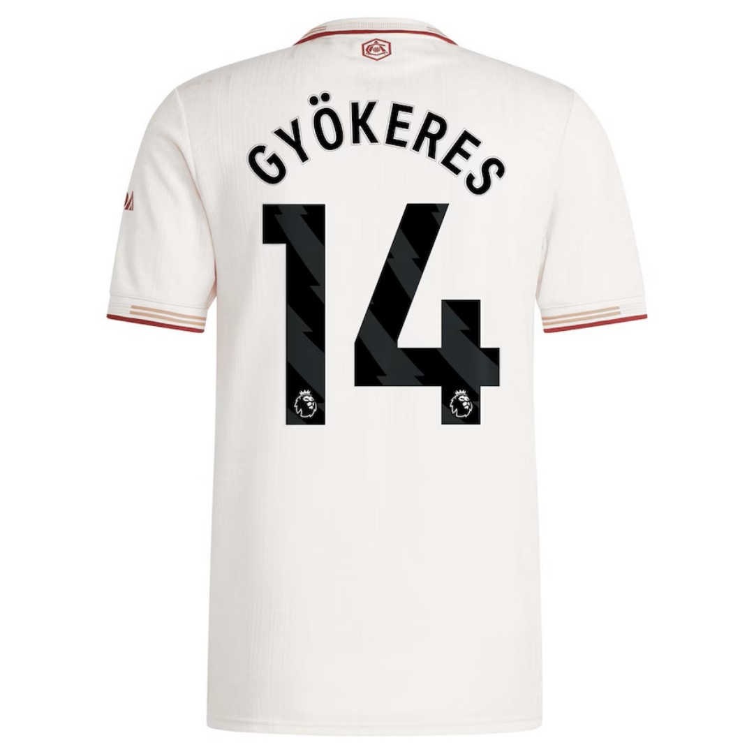 GYÖKERES #14 Arsenal Third Match Jersey Player Version 2025/26