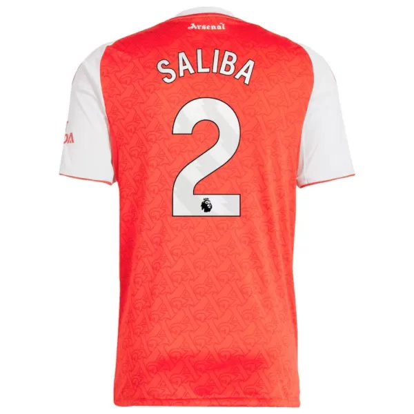 SALIBA #2 Arsenal Home Jersey 2025/26 - [Super Replica] - minejerseys