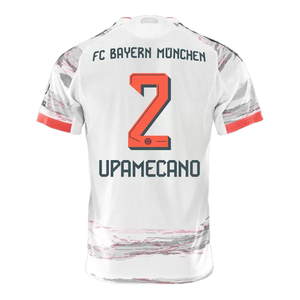 UPAMECANO #2 Bayern Munich Away Match Jersey Player Version 2025/26 - minejerseys