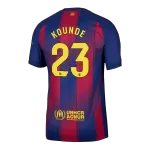 KOUNDE #23 Barcelona Home Match Jersey Player Version 2025/26 - minejerseys