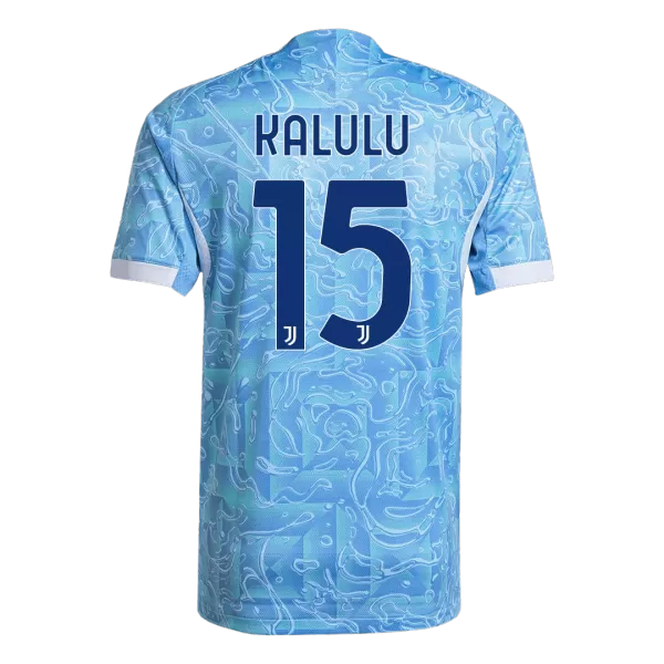 KALULU #15 Juventus Away Match Jersey Player Version 2025/26 - minejerseys