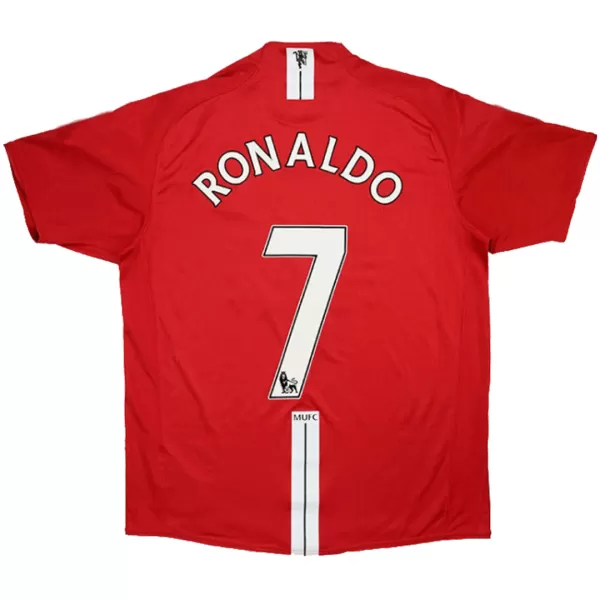 RONALDO #7 Retro Manchester United Home Jersey 2007/08 - minejerseys