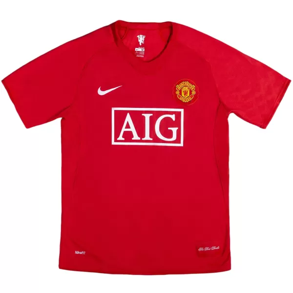 Retro Manchester United Home Jersey 2007/08 - minejerseys