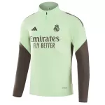Real Madrid 1/4 Zipper Sweat Kit(Top+Pants) Green 2025/26 - minejerseys