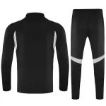 Kids Real Madrid 1/4 Zipper Sweat Kit(Top+Pants) Black 2025/26 - minejerseys