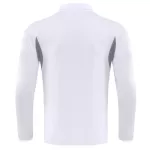Real Madrid 1/4 Zipper Sweat Kit(Top+Pants) White 2025/26 - minejerseys