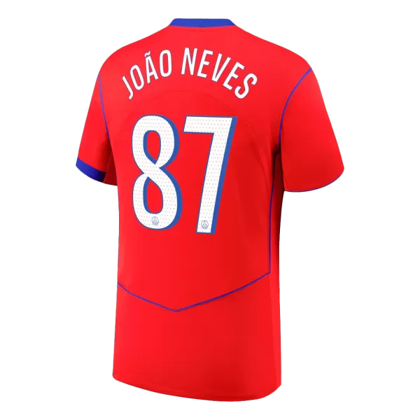 JOÃO NEVES #87 PSG Third Jersey 2025/26 - minejerseys