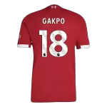 GAKPO #18 Liverpool Home Match Jersey Player Version 2025/26 - minejerseys