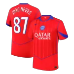 JOÃO NEVES #87 PSG Third Jersey 2025/26 - minejerseys