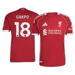 GAKPO #18 Liverpool Home Match Jersey Player Version 2025/26 - minejerseys