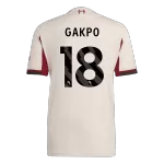 GAKPO #18 Liverpool Away Match Jersey Player Version 2025/26 - minejerseys