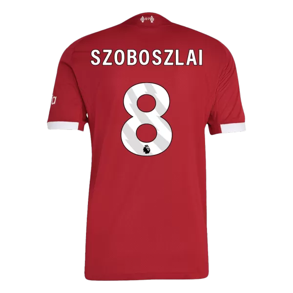SZOBOSZLAI #8 Liverpool Home Match Jersey Player Version 2025/26 - minejerseys