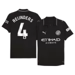 REIJNDERS #4 Manchester City Away Match Jersey Player Version 2025/26 - minejerseys