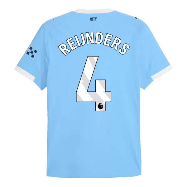 REIJNDERS #4 Manchester City Home Match Jersey Player Version 2025/26 - minejerseys
