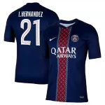 L.HERNANDEZ #21 PSG Home Jersey 2025/26 - [Super Replica] - minejerseys