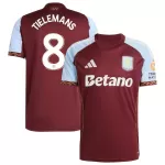 TIELEMANS #8 Aston Villa Home Jersey 2025/26 - Cup Font - minejerseys