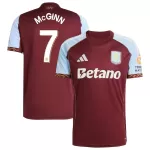 McGINN #7 Aston Villa Home Jersey 2025/26 - Cup Font - minejerseys