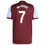 McGINN #7 Aston Villa Home Jersey 2025/26 - Cup Font - minejerseys