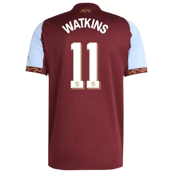 WATKINS #11 Aston Villa Home Jersey 2025/26 - Cup Font - minejerseys