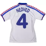 Nedved #4 Retro Czech Republic Away Jersey 1996 - minejerseys