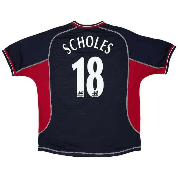 SCHOLES #18 Retro Manchester United Third Jersey 2000/01 - minejerseys